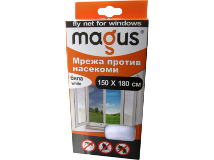 Мрежа насекоми 1.5x1.8м бяла MAGUS