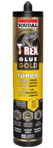 T-REX Лепило GOLD ТУРБО хибрид бял 290мл  ПРОМО