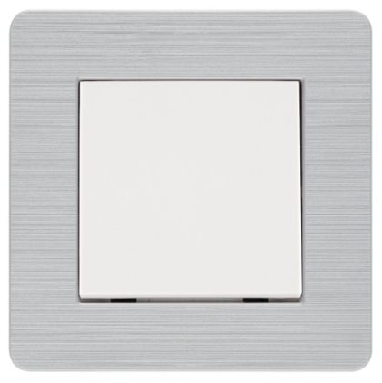 23412501  NILSON  СЕЛЕН Ключ сх.1 бял бутон+сива рамка