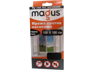 Мрежа насекоми 1.5x1.8м черна MAGUS