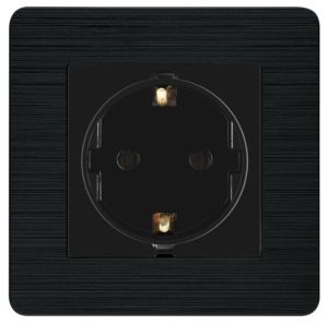 23222517  NILSON  СЕЛЕН Контакт единичен черен+черна рамка