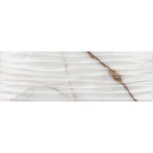 GOLDIE onda white 24.4x74.4 R фаянс мр. Glossy NEW KAI