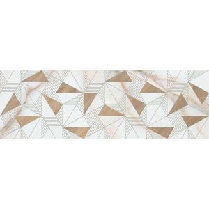 GOLDIE white 24.4x74.4 R Geometric декор Glossy NEW KAI